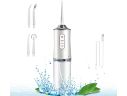 Limpiador De Dientes Inalámbrico Irrigador Bucal Con 3 Modos - Recargable Impermeable Blanco SIURN