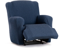 Funda de Sillón Relax XL EYSA Premium Troya Tejido Elástico (90 x 80 x 100 cm - Poliéster y Algodón - Azul)