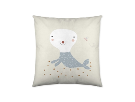 Almohada Decorativa HACIENDO EL INDIO Lady Snow (Algodón - 40 x 40 cm)