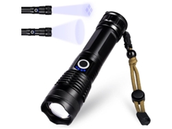 Linterna Led Ultra Potente, Recargable Mediante Usb Tipo-c, Modelo Xhp50.