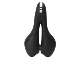 Sillín De Bicicleta Negro Transpirable Con Diseño Ergonómico, Amortiguador Y Relleno De Espuma Para Bicicletas De Montaña Y De Carretera.