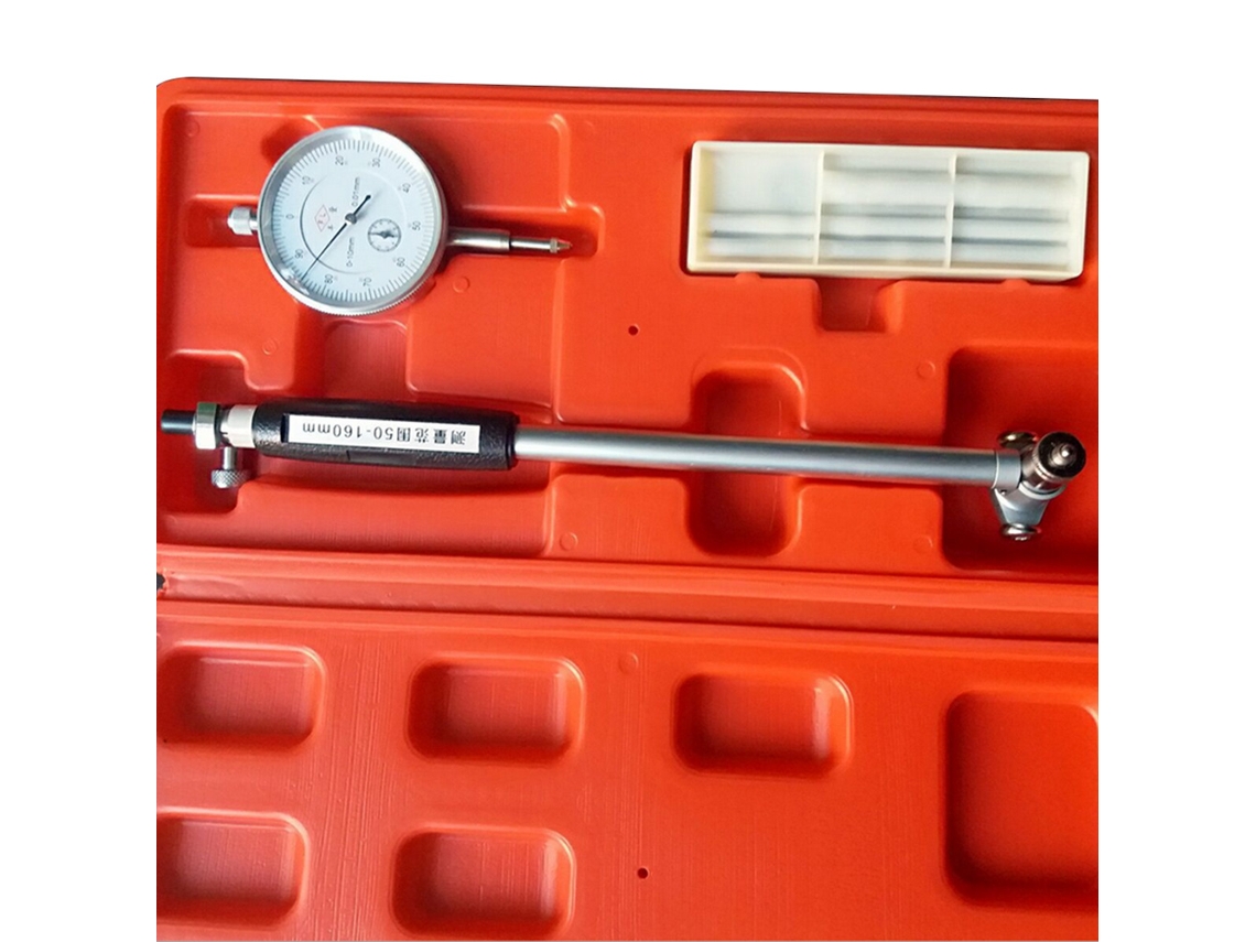 Calibrador De Interiores Con Dial De 50-160 Mm Y Precisión De 0,01 Mm. Herramienta De Medición Para Cilindros Y Motores.