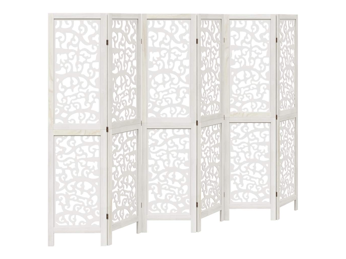 Biombo VIDAXL Blanco Madera (215x160 cm)