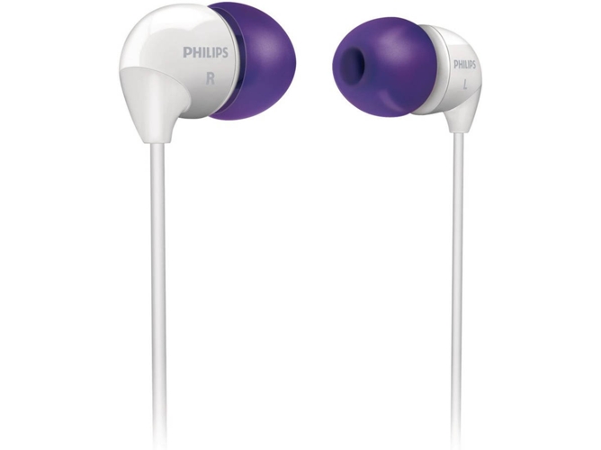 Auriculares con Cable PHILIPS SHE3501PP/00 (In Ear - Micrófono - Blanco)
