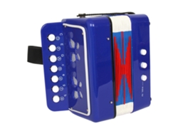 Acordeón de juguete azul Small Foot para diversión musical infantil.