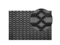 Alfombra de pelo corto BELIANI Cizre de Viscosa Gris 140x200