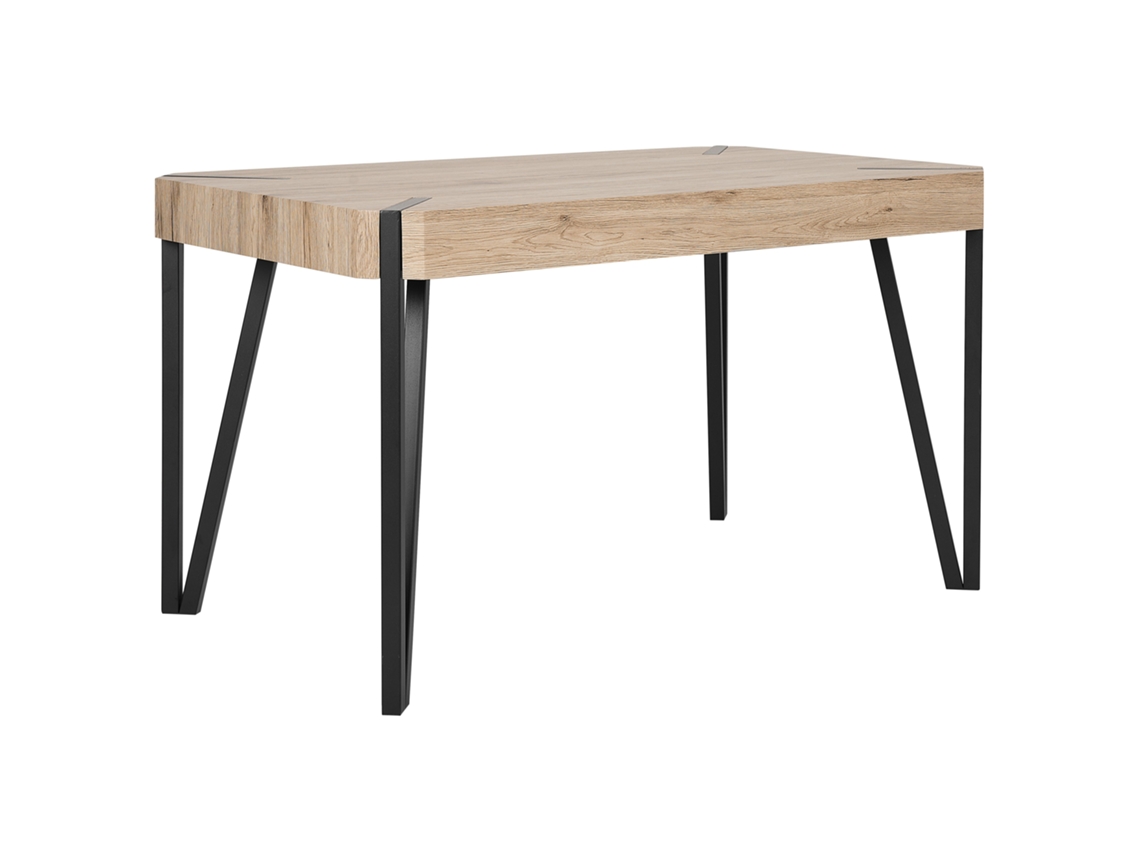 Mesa de comedor BELIANI Cambell de MDF Madera clara 80x130x75