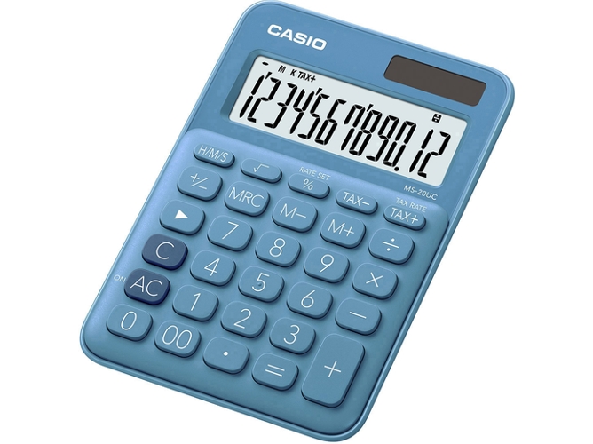 Calculadora Básica de secretaria CASIO MS-20UC-BU