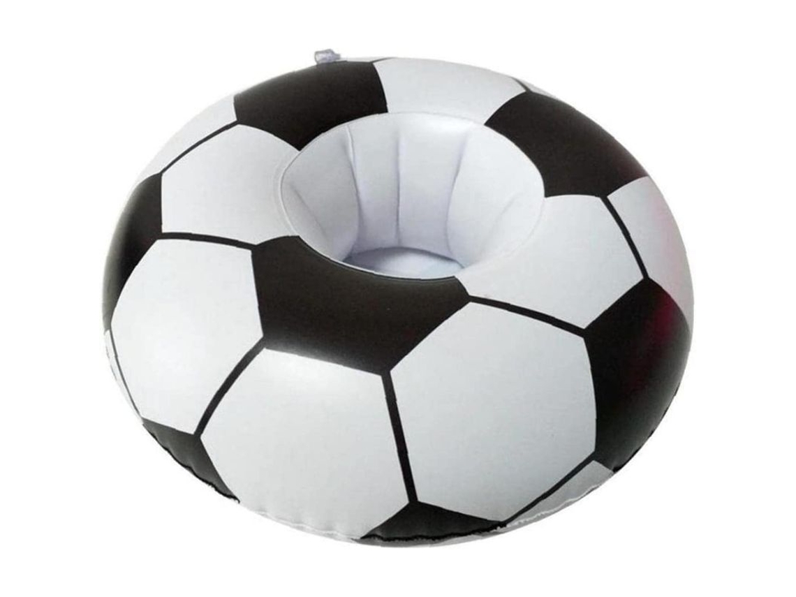 Vaso Inflable Con Forma De Balón De Fútbol Americano Y Soporte Flotante Para Uso En Exteriores Durante El Verano.