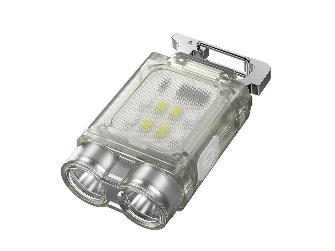 Linterna llavero EDC mini, 6 modos de iluminación, diseño magnético, doble fuente de alimentación. MDUG