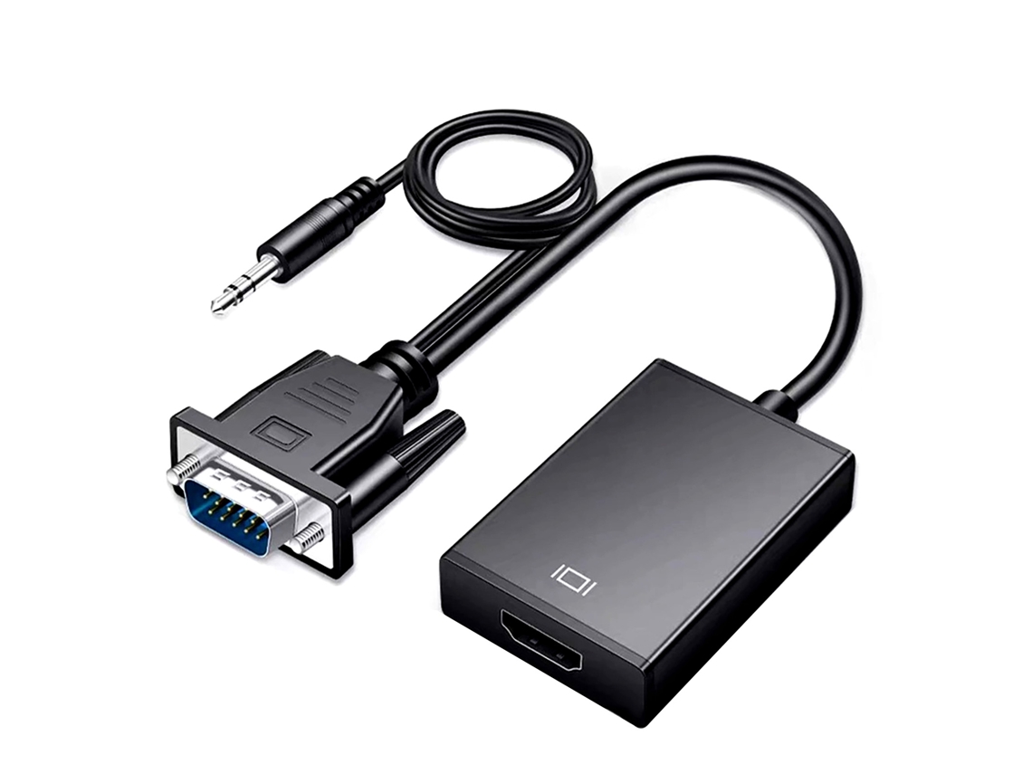 Adaptador Vga A Hd Multimedia Interface Converter, Cable Profesional 1080p Vga Para Pc, Portátil Y Tv