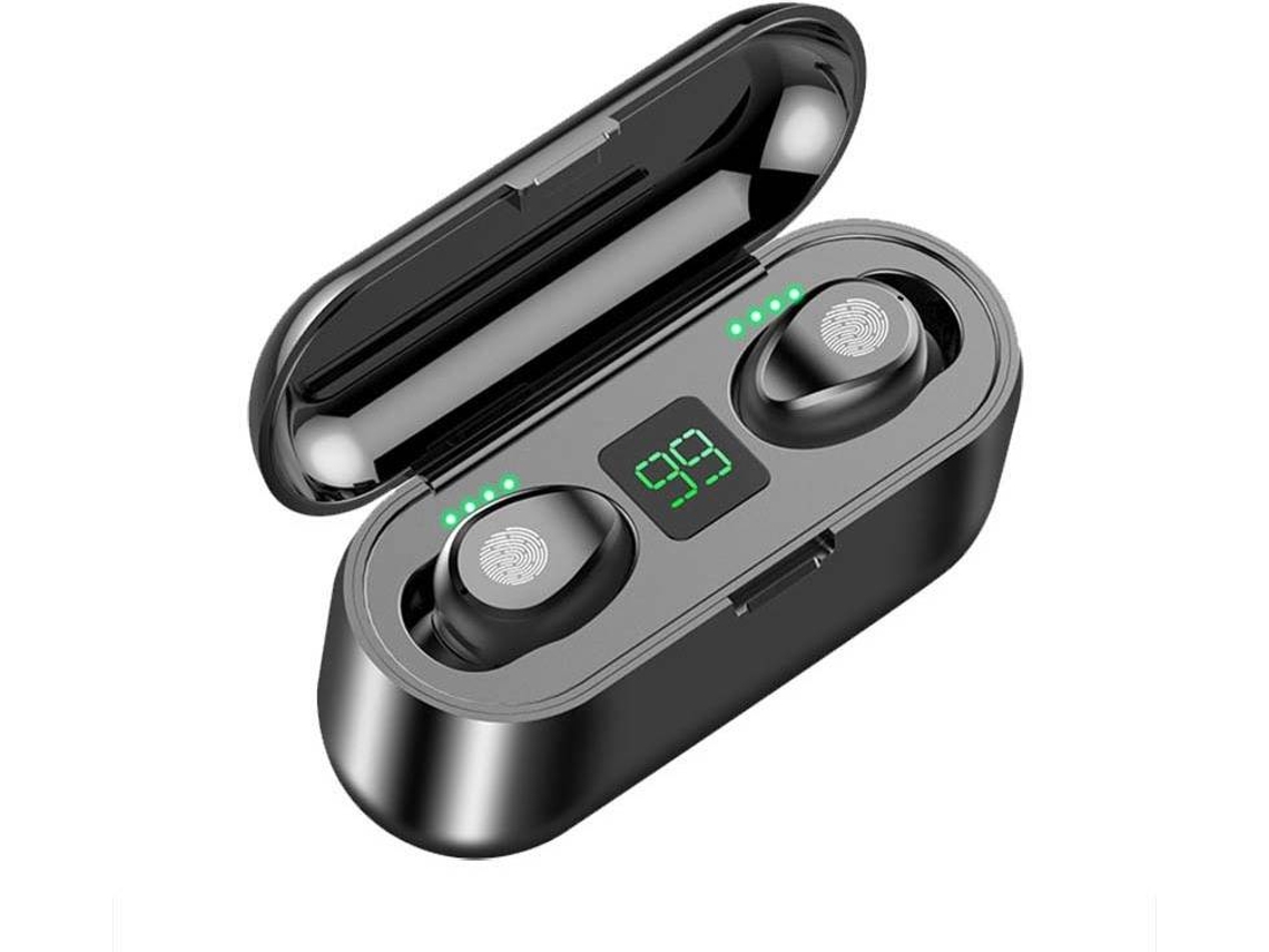 Auriculares Bluetooth True Wireless LOVEBABYLY F9 (In Ear - Micrófono - Noise Cancelling - Negro)