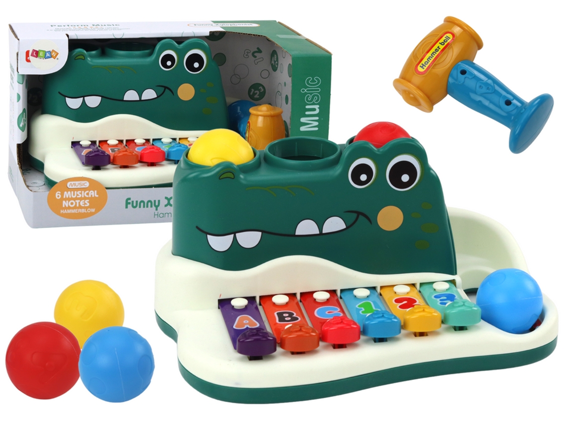 Platillos Piano Órgano Cocodrilo Martillo Bolas Instrumento Educativo B.activo