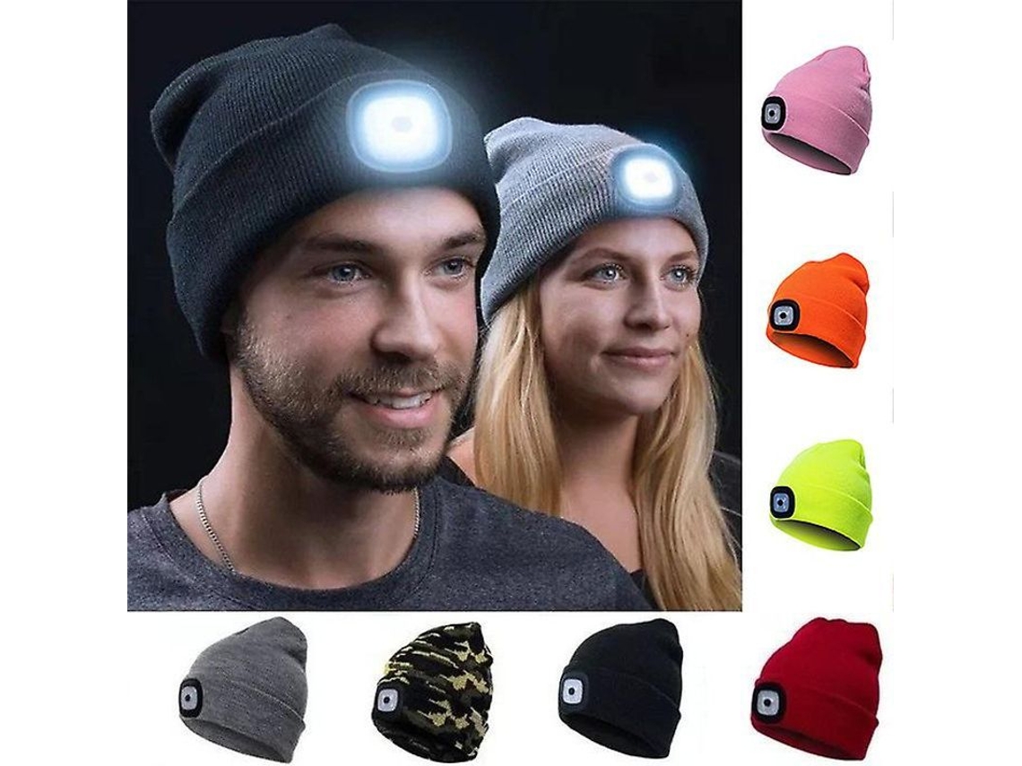 2026-gorro Unisex Con Led Recargable Por Usb Batería Alta Potencia 5 Horas Luz