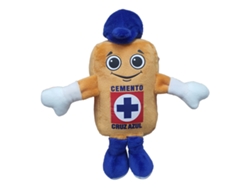 Mini Sacola De Pelúcia Azul Almofariz E Pilão Chaveiro Cruz Azulvayotoy