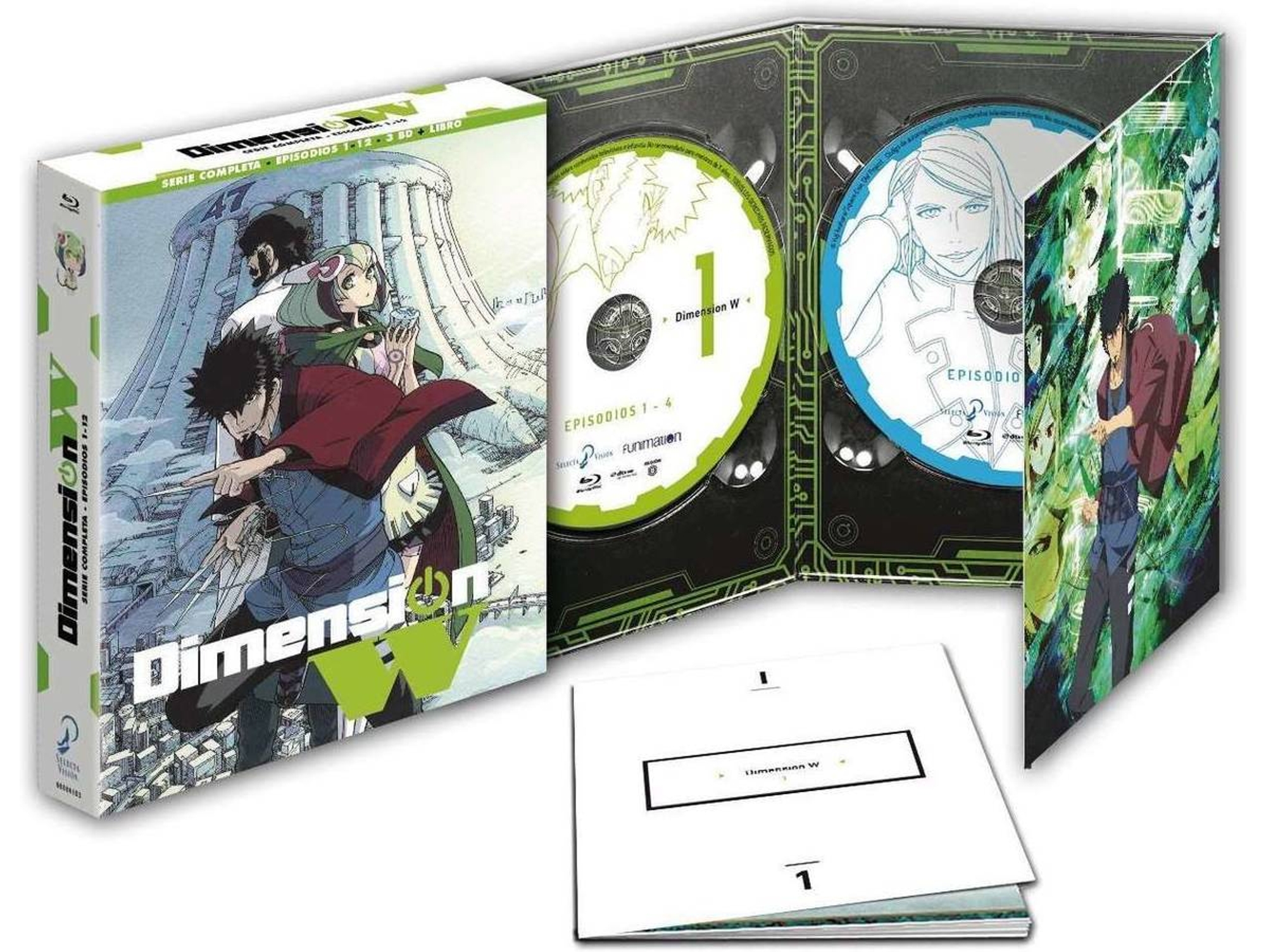 Blu-Ray Dimension W (Serie Completa) - Episodios 1 A 12 - Edición Coleccionista (3 Blu-Ray + Libro)