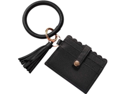 Pulsera 4 en 1 con llavero y ranura para tarjeta de crédito.