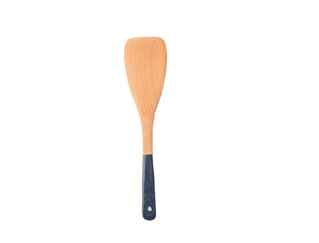 Espátula de cocina ecológica con mango largo, pala de cocina ergonómica práctica de madera ecológica con mango largo para el hogar-8#