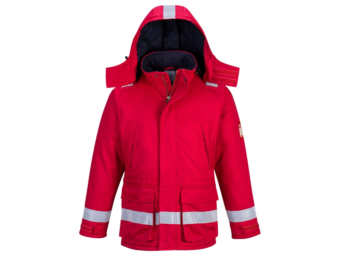 Chaqueta Winter Ignífuga Y Antiestática Para Industria Rojo / Xxl