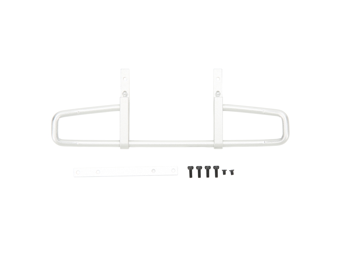 Parachoques Delantero De Metal Aluminio para Coche Rc Unimog P06 Accesorios Rc Plata