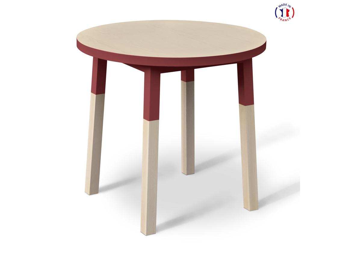 Mesa Redonda MON PETIT MEUBLE FRANÇAIS (Tabaco de Ruca - Madera - 100 x 75 x 100 cm)