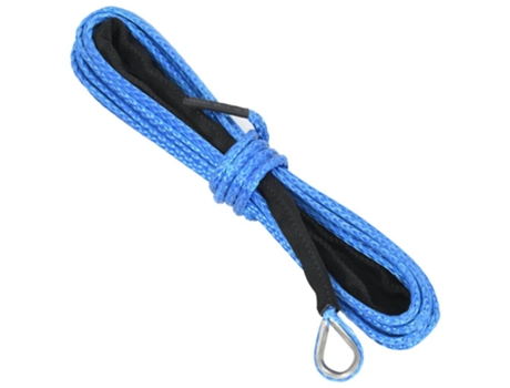 vidaXL Cable de cabrestante azul 5 mm x 9 m
