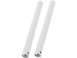 Slowmoose 2 Varillas de extensión blancas para ventilador de techo e iluminación.