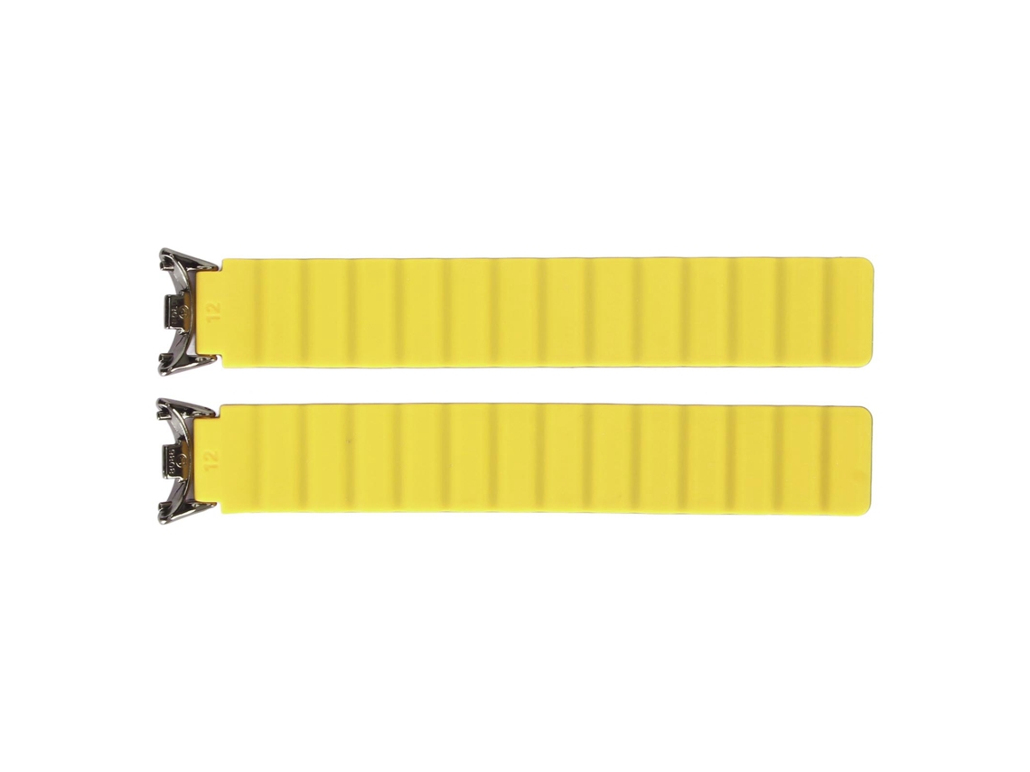 Pulsera De Silicona Ligera Para Xiaomi Mi Band 8/8 Nfc Con Cierre Magnético, Gris Y Amarillo.