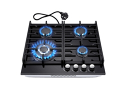 Estufa de gas empotrada de vitrocerámica, 4 quemadores, encendido electrónico, diseño compacto OEM