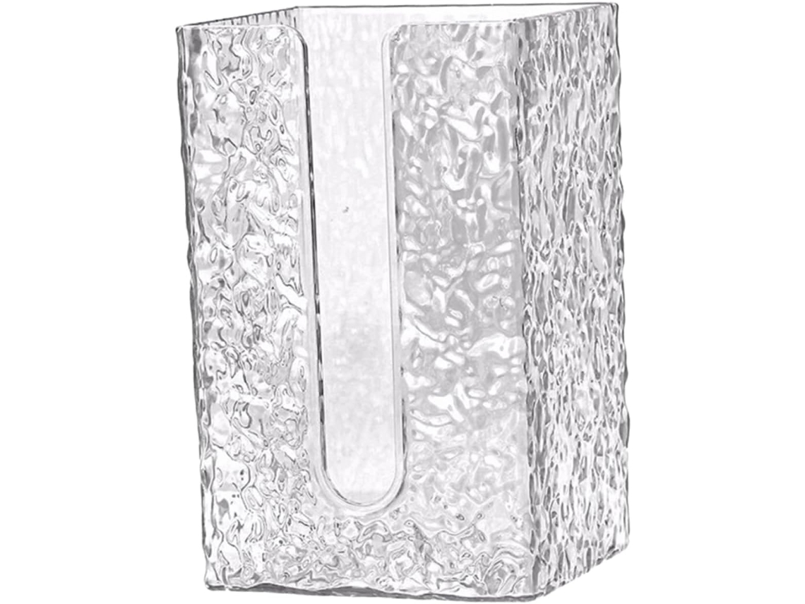 Caja Para Pañuelos De Dis. Ligero Y Lujoso, Fácil Reemplazar, Rect Plástico, Montaje En Pared, Sin