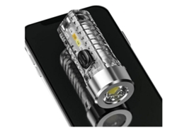 Llavero De Luz | Llavero Usb Led | Llavero Rojo Azul Con Luz Led, 5 Brillos, 3 Brillos, 3 Destellos Especiales (blanco)