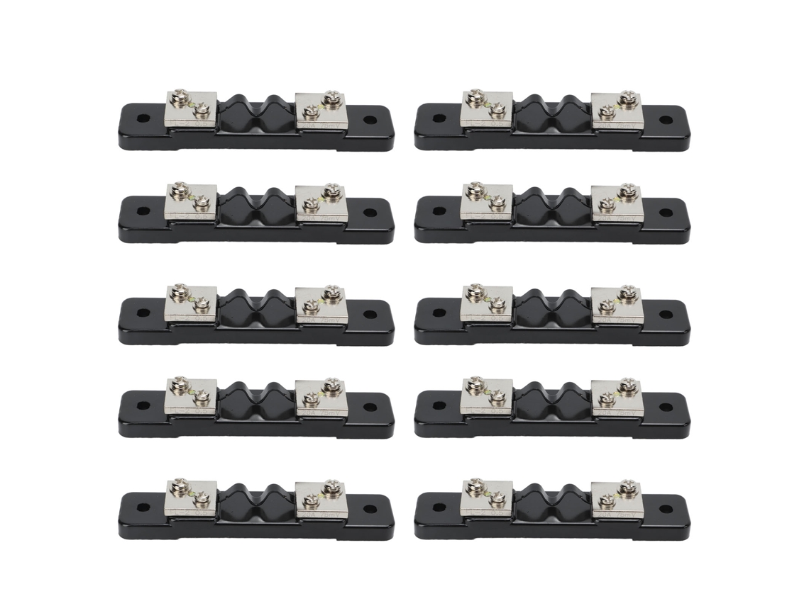 10 Piezas Resistencia Shunt 75mv Para Medidor De Corriente Dc 20a Amperímetro Digital Analógico Equipo De Prueba