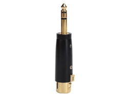 Adaptador Estéreo Macho De 6,35 Mm A Xlr Hembra Con Baño De Oro Para Cables De Audio De Guitarra Y Micrófono.