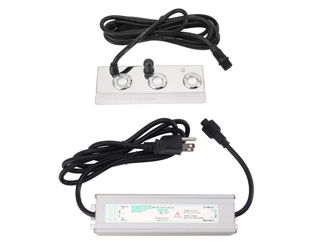 Generador De Niebla Ultrasónico, De Acero Inoxidable 304, Con 3 Boquillas, Clasificación Ip67, Para Invernaderos, Jardines Y Estanques.