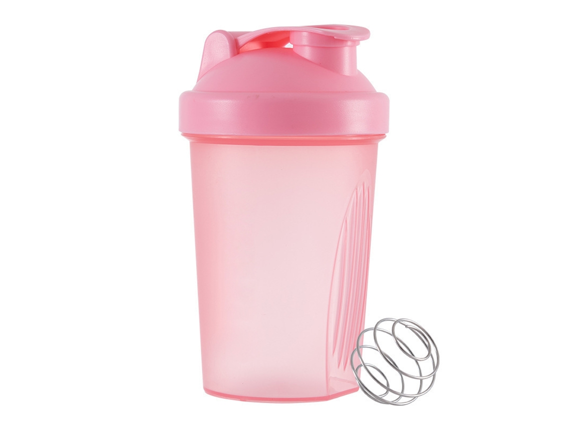 Vaso mezclador portátil Mdug rosa para mantequilla y claras de huevo, ideal para el gimnasio y actividades al aire libre, fabricado en material PE.