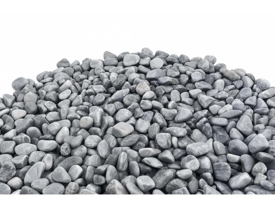 Guijarros laminados azul grisáceos de primera calidad, bolsa de 20 kg / 6-12 mm