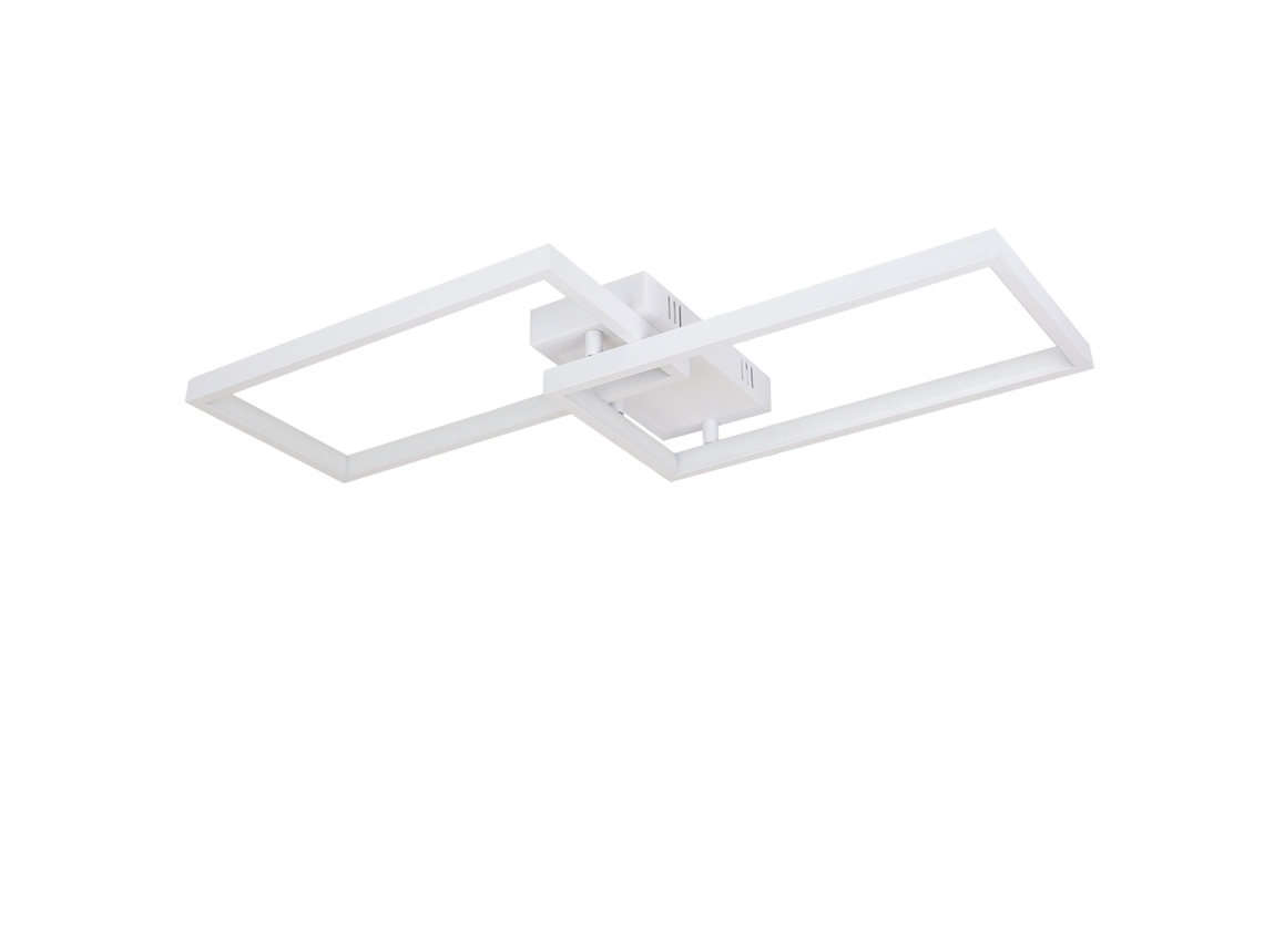 Luz de Techo Led Regulable con Control Remoto 40W Lámpara de Cocina de Diseño Moderno de Metal Blanco para Dormitorio Comedor Sala de Estar NETTLIFE