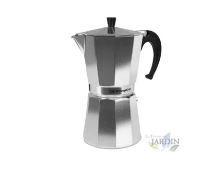 Cafetera de goteo Orbegozo CG4032, Negro-Inox, 15 tazas, Café molido