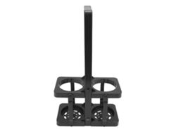 Juego De 2 Neveras Portátiles Plegables Para Cerveza, Con Asa Reforzada Para Transportar Bebidas, De Plástico Negro.