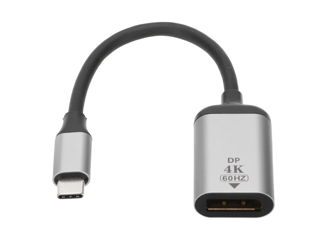 Adaptador De Usb-c A Displayport Compatible Con 4k A 60 Hz. Convertidor De Usb-c A Dp.