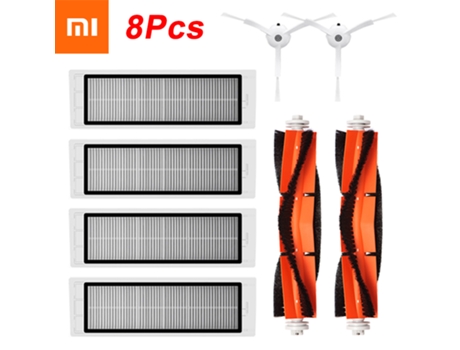 8 piezas de filtro Hepa, cepillo principal, Cepillo Lateral, piezas de aspiradoras, Kits de accesorios para Xiaomi 1S Robot S50 S51 S6, piezas de r...