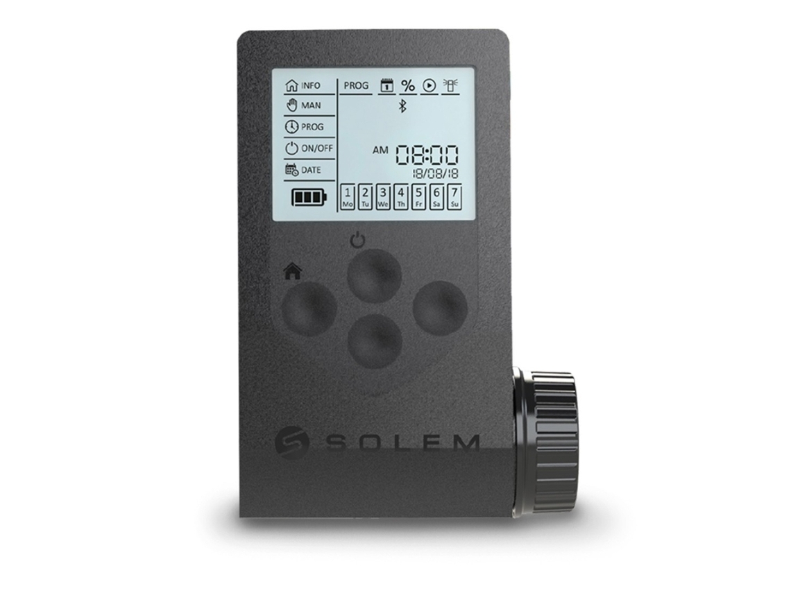 Programador Solem Woobee Bluetooth 4 Zonas - Riego Autónomo y Flexible El Programador Solem Woobee Bluetooth controla el riego de 4 zonas de forma