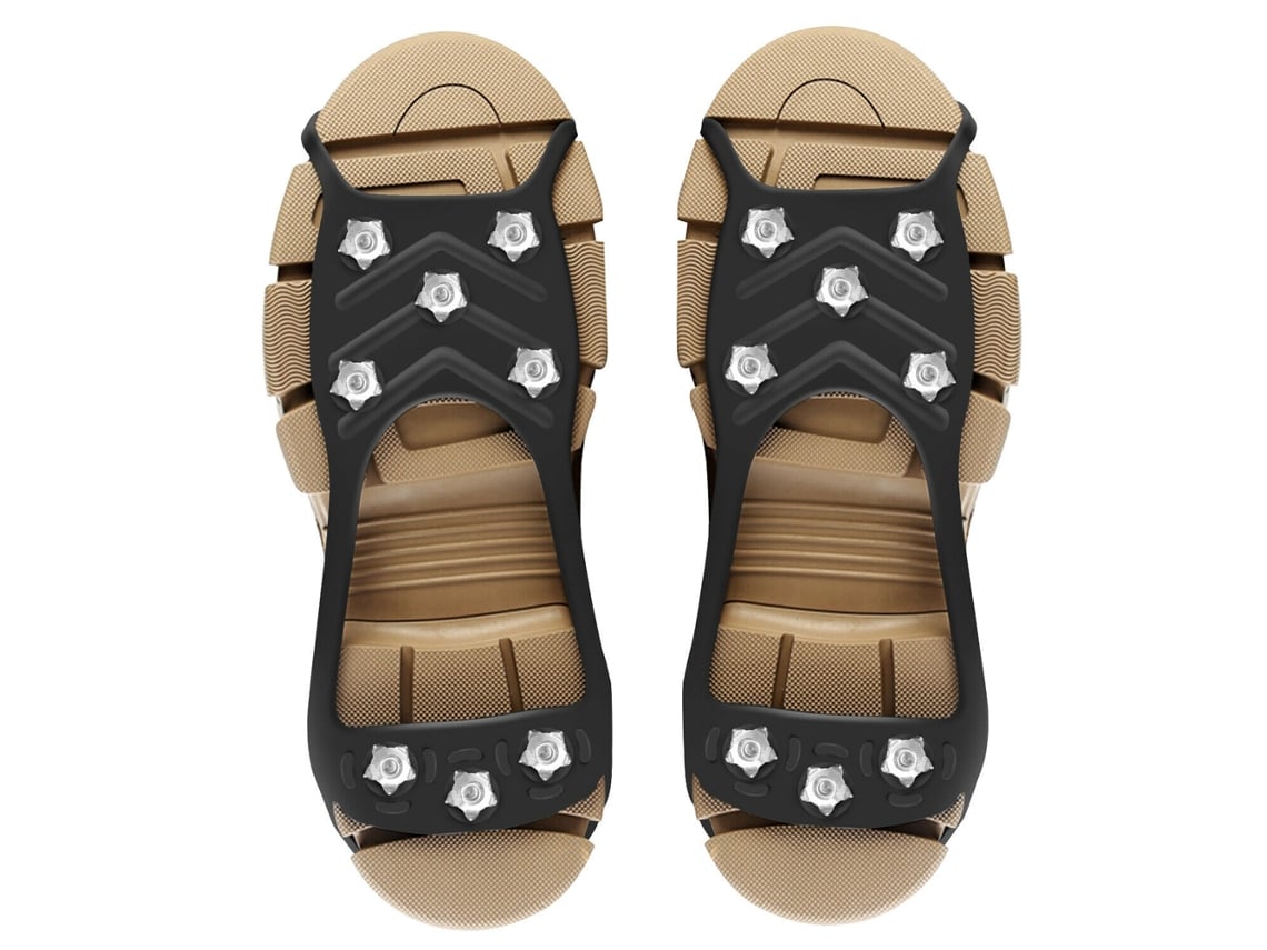 Jinwei-crampons De Tração No Gelo Com 8 Pontas Antiderrapantes Para Sapatos E Botas Para Caminhar Na Neve E No Gelo