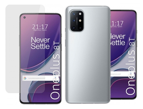 Carcasa + Protector de Pantalla OnePlus 8T 5G TUMUNDOSMARTPHONE Pack Transparente
