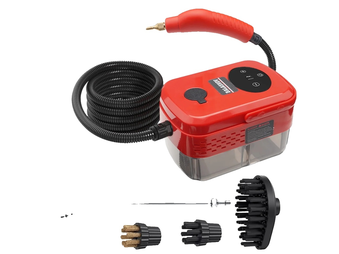 Limpiadora a vapor, alta presión, diseño portátil, roja, 220 V OEM