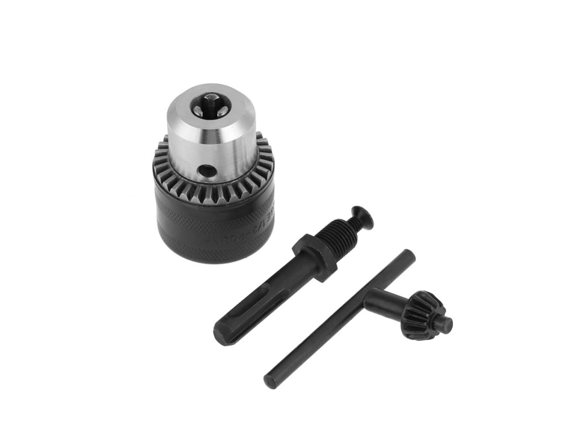 Portabrocas Para Taladro Percutor Con Llave, Adaptador Rotativo De 1,5-13 Mm Para Taladro.
