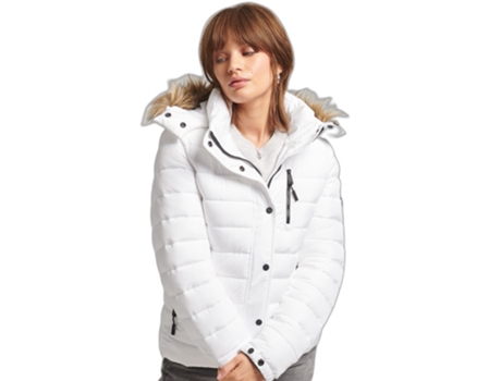 Abrigo para Mujer SUPERDRY (2xs - Blanco)