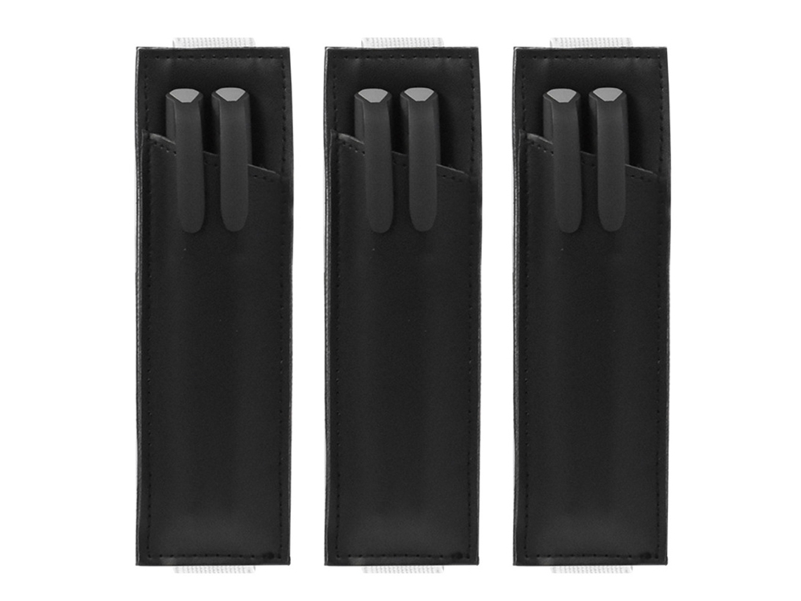 Porta lápices 3 piezas, estuche para bolígrafos en piel, banda elástica para la mayoría de tablets, 174.5 cm
