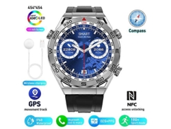 Reloj inteligente ECGPPG para adultos, deportivo con GPS y brújula, llamadas Bluetooth, pantalla HD 454454, 2024 Ly Ebike