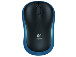 Ratón LOGITECH M185 (Inalámbrico - 1000 dpi - Azul)